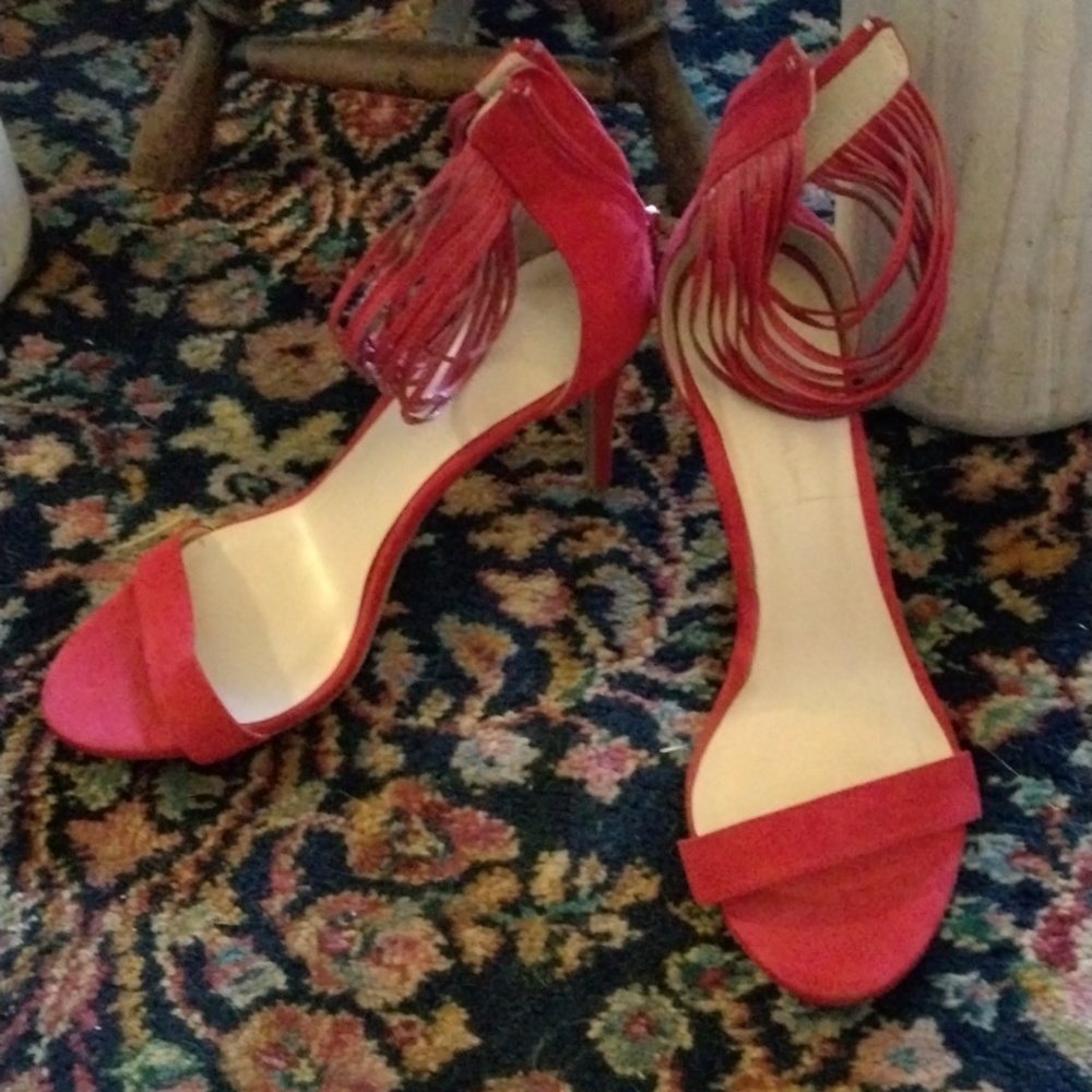 Pair of red heels